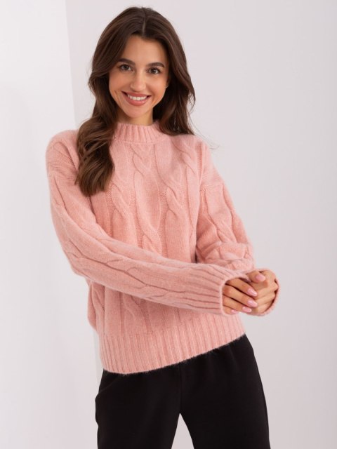 Sweter AT-SW-0146.10P jasny różowy