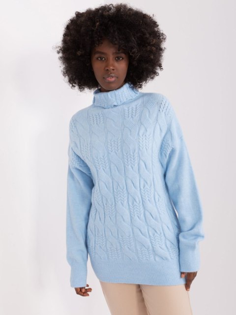 Sweter AT-SW-23401.97P błękitny