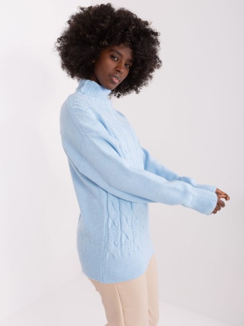 Sweter AT-SW-23401.97P błękitny