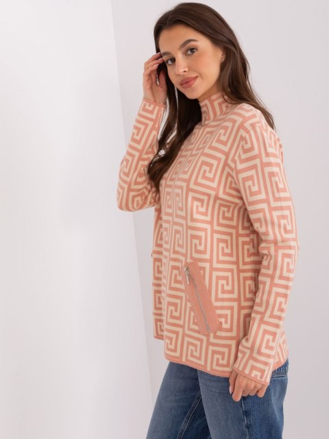 Sweter AT-SW-2341.00P brzoskwiniowy