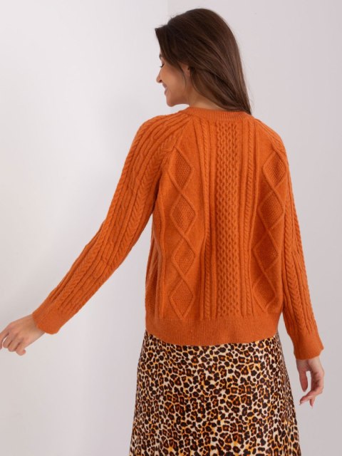 Sweter AT-SW-2346-2.99P ciemny pomarańczowy