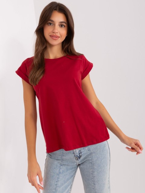 T-shirt RV-TS-4833.00X bordowy M