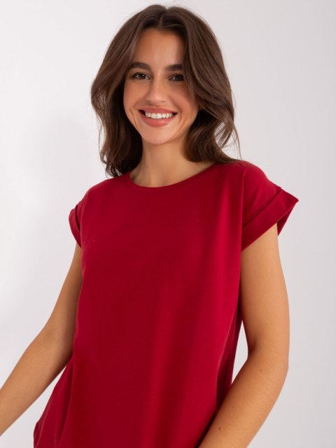 T-shirt RV-TS-4833.00X bordowy M