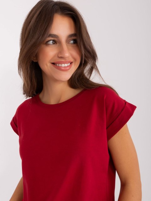 T-shirt RV-TS-4833.00X bordowy M