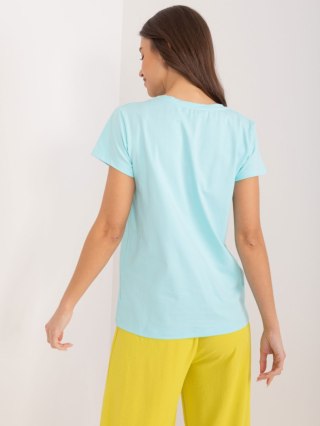 T-shirt RV-TS-9648.98 mietowy L/XL