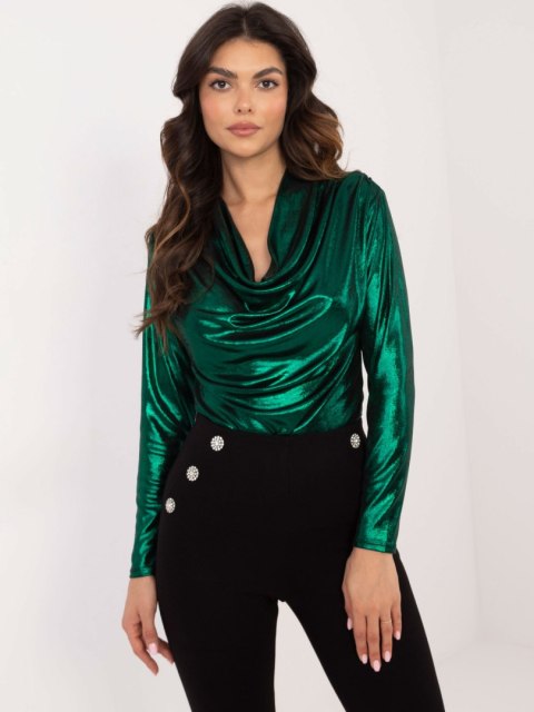 Bluzka DHJ-BZ-15268.30 ciemny zielony