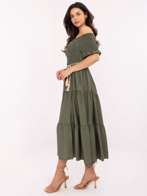 Sukienka MI-SK-A2609.96 khaki