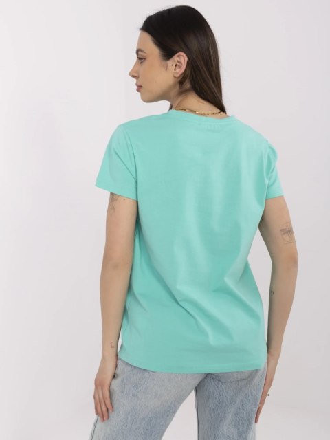 T-shirt CLM-TS-1640.87 turkusowy XL