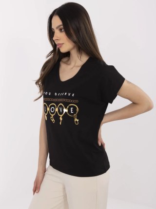 T-shirt CLM-TS-1729.86 czarny XL