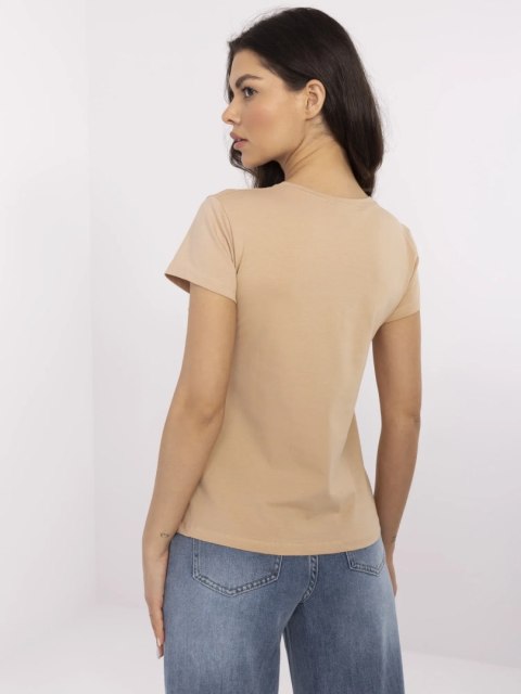 T-shirt RV-TS-4623.83 camelowy XL