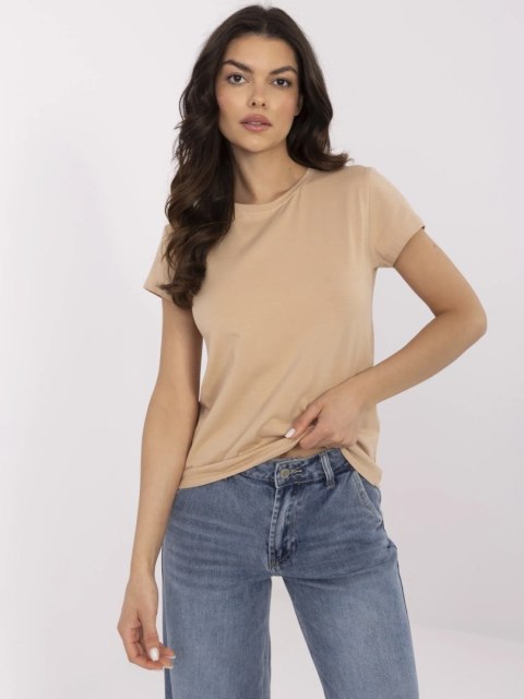 T-shirt RV-TS-4623.83 camelowy XL