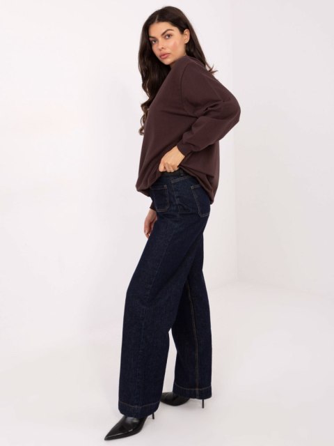 Bluza RV-BL-5185.70P ciemny brązowy L/XL