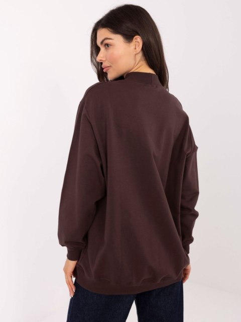 Bluza RV-BL-5185.70P ciemny brązowy S/M