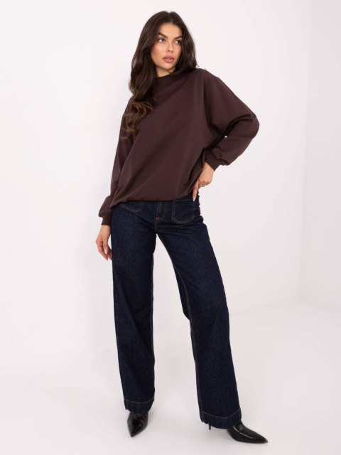 Bluza RV-BL-5185.70P ciemny brązowy S/M