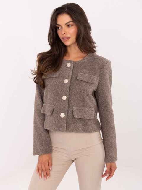 Kurtka IT-KR-FL9586.64 ciemny bezowy S/M
