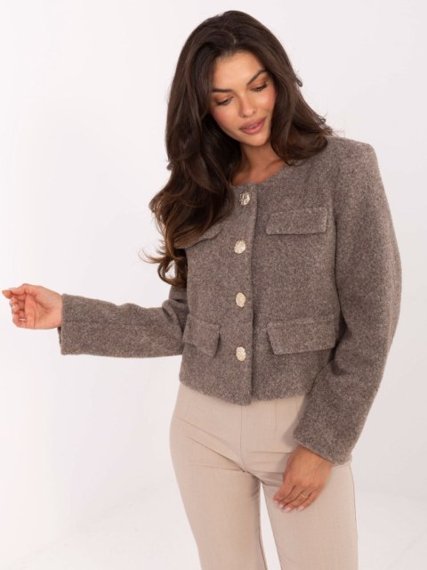 Kurtka IT-KR-FL9586.64 ciemny bezowy S/M