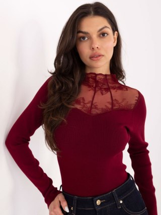Sweter PM-SW-YIS1078.81 bordowy