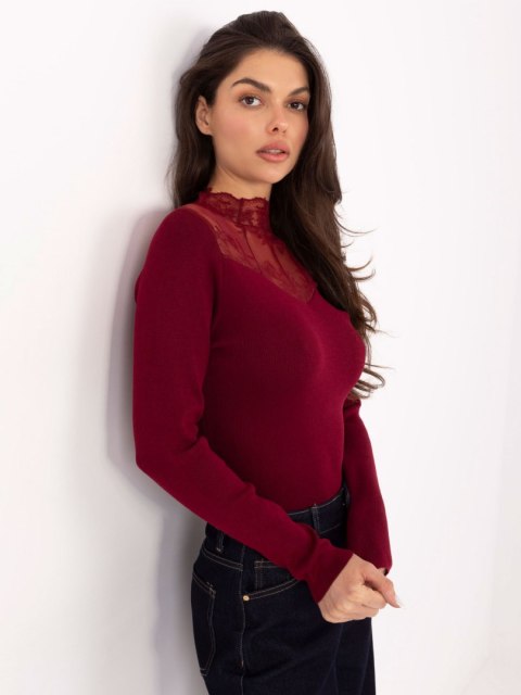 Sweter PM-SW-YIS1078.81 bordowy