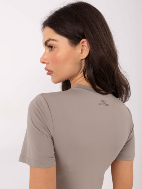 Bluzka D12099M02805A ciemny bezowy XL