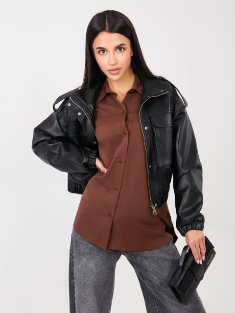 Koszula LK-KS-510197.12P brązowy L/XL