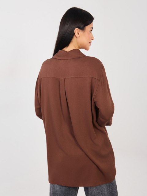 Koszula LK-KS-510197.12P brązowy XL/2XL
