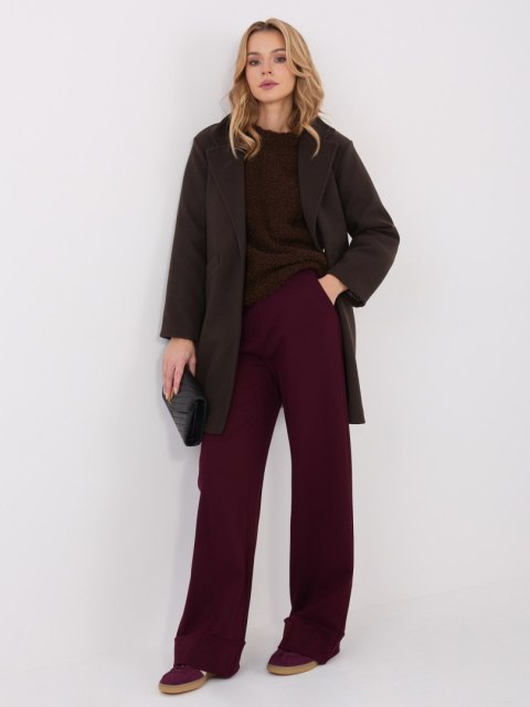 Płaszcz IT-PL-20238.23 ciemny brązowy