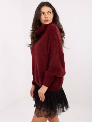 Sweter IN-SW-3176.26 bordowy