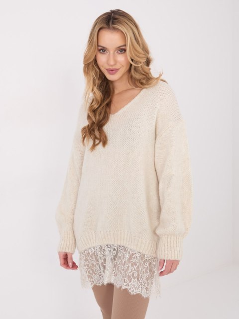 Sweter IN-SW-33681.05P jasny beżowy