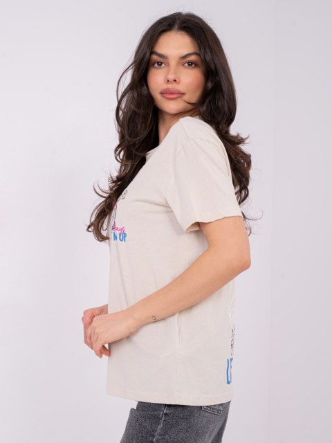T-shirt D12022AH02645Y jasny beżowy XS
