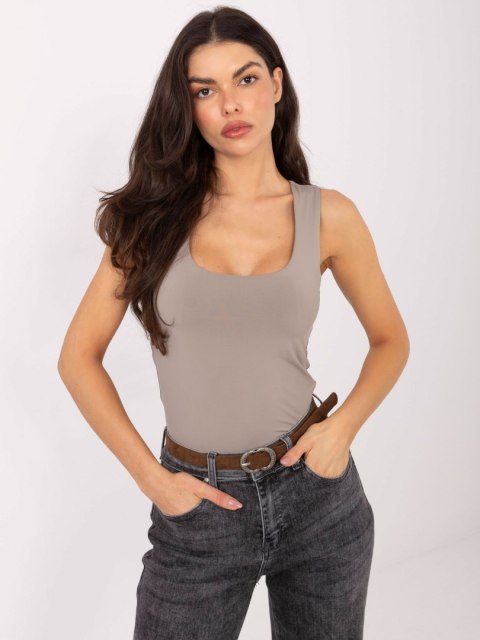 Top D12099M02803A ciemny bezowy XS