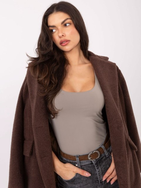 Top D12099M02803A ciemny bezowy XS