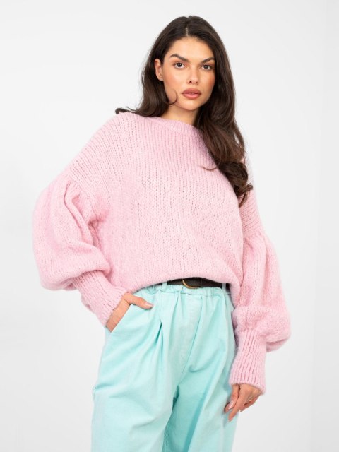 Sweter MI-SW-0302.18 jasny różowy