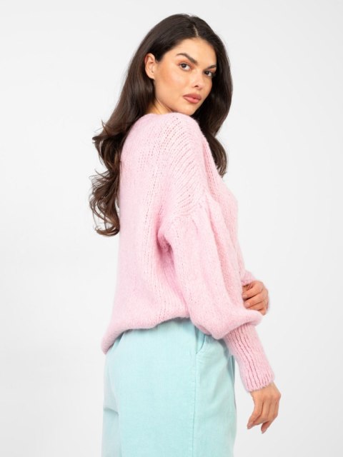 Sweter MI-SW-0302.18 jasny różowy