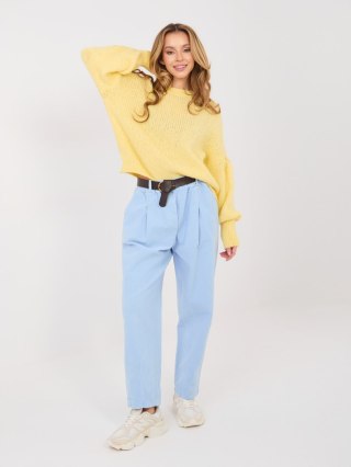 Sweter MI-SW-0302.18 jasny żółty