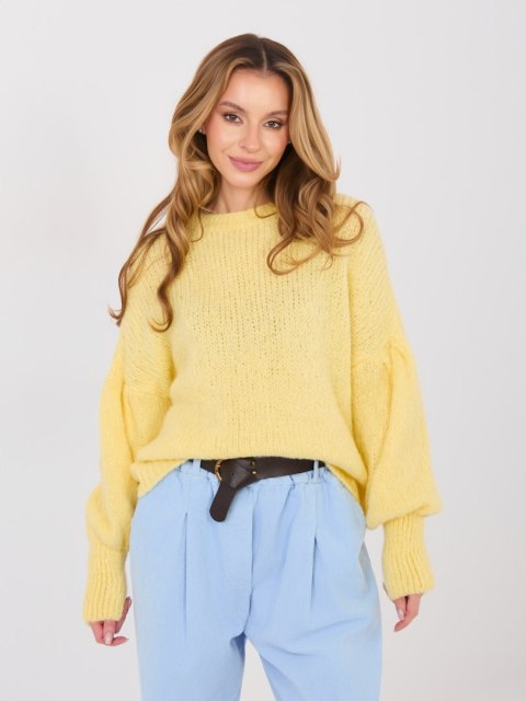 Sweter MI-SW-0302.18 jasny żółty