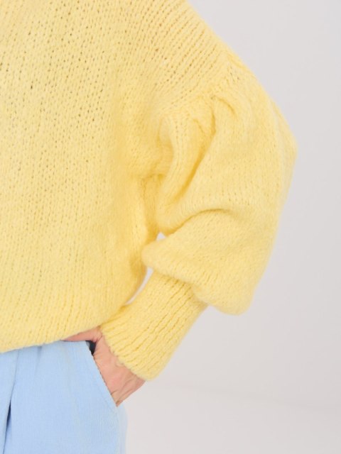 Sweter MI-SW-0302.18 jasny żółty