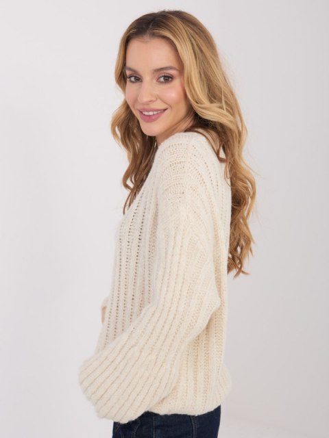 Sweter MI-SW-1215.97 jasny beżowy
