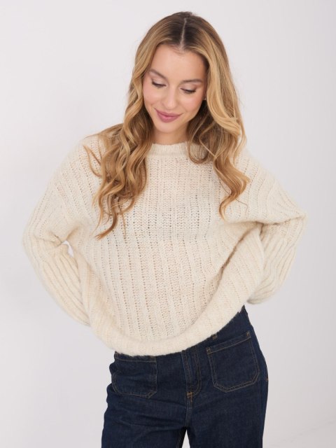 Sweter MI-SW-1215.97 jasny beżowy