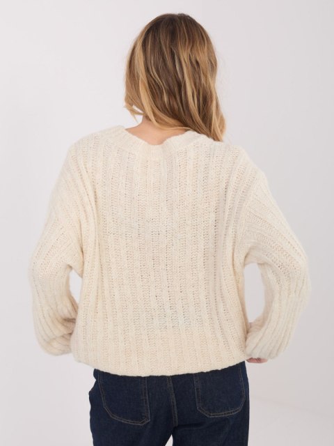 Sweter MI-SW-1215.97 jasny beżowy