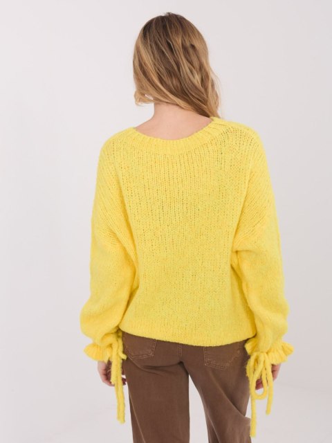 Sweter MI-SW-1512.28 żółty