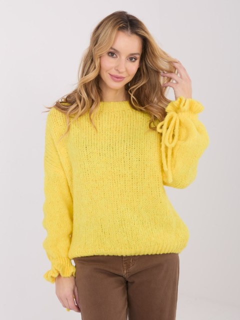Sweter MI-SW-1512.28 żółty