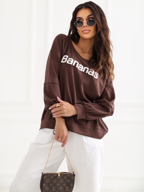 Bluza RV-BL-A1221.13 ciemny brązowy