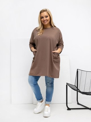 Bluzka RV-BZ-A1076.00 ciemny bezowy