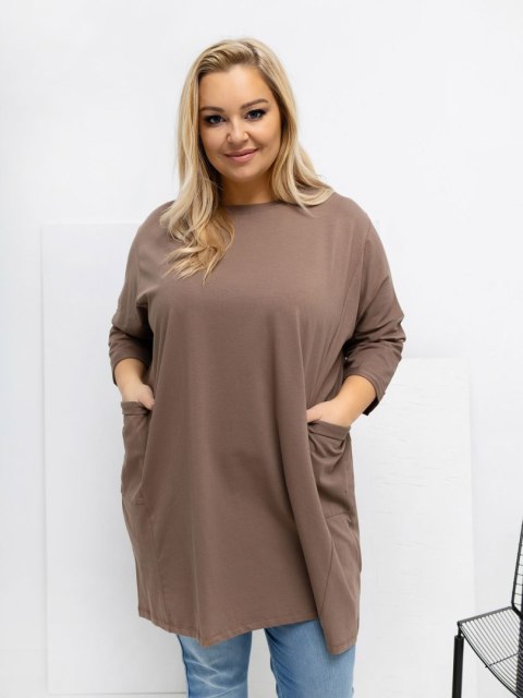 Bluzka RV-BZ-A1076.00 ciemny bezowy