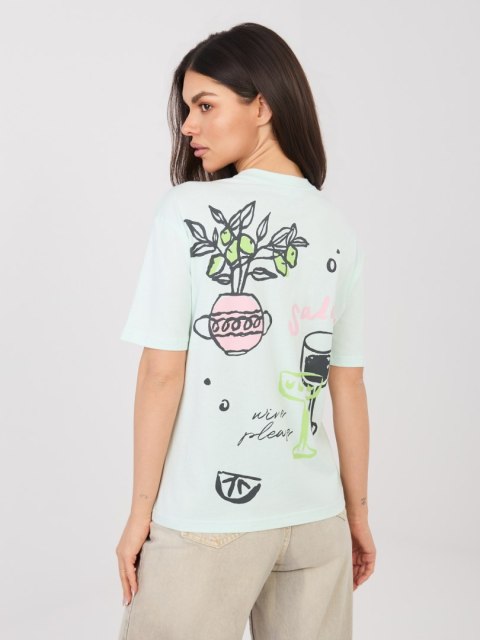 T-shirt D12022AH02645AA mietowy M