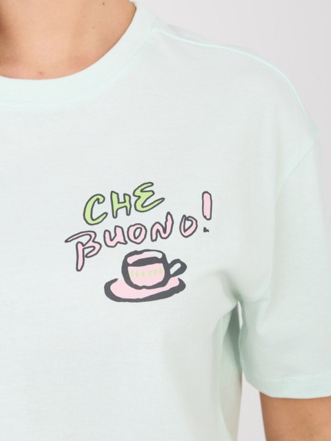 T-shirt D12022AH02645AA mietowy M