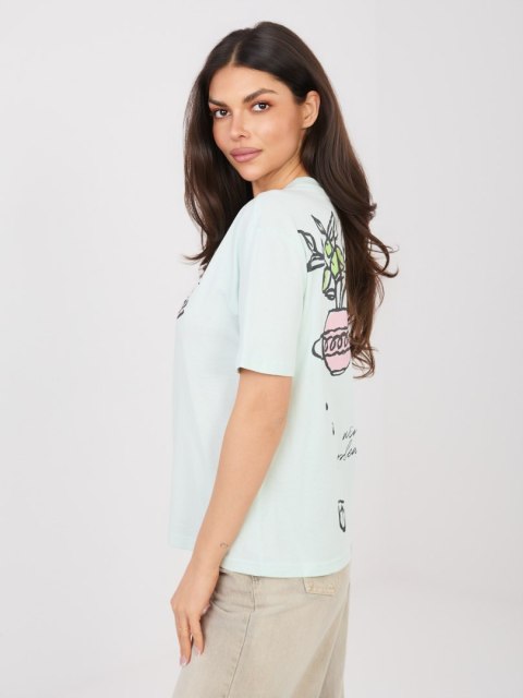 T-shirt D12022AH02645AA mietowy S