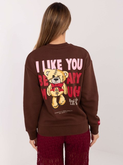 Bluza D10608BC02568J ciemny brązowy M