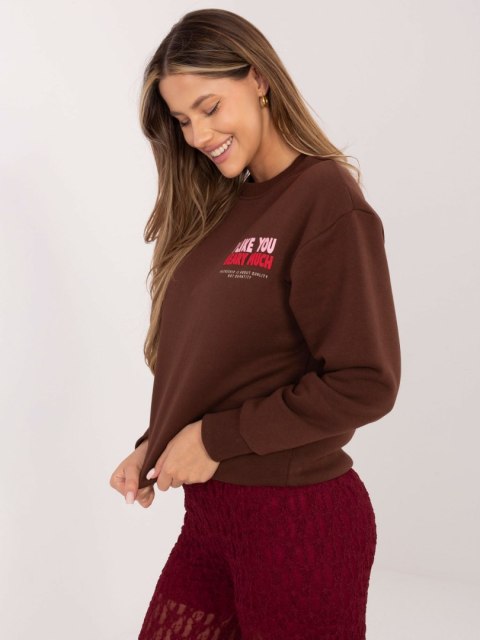 Bluza D10608BC02568J ciemny brązowy M