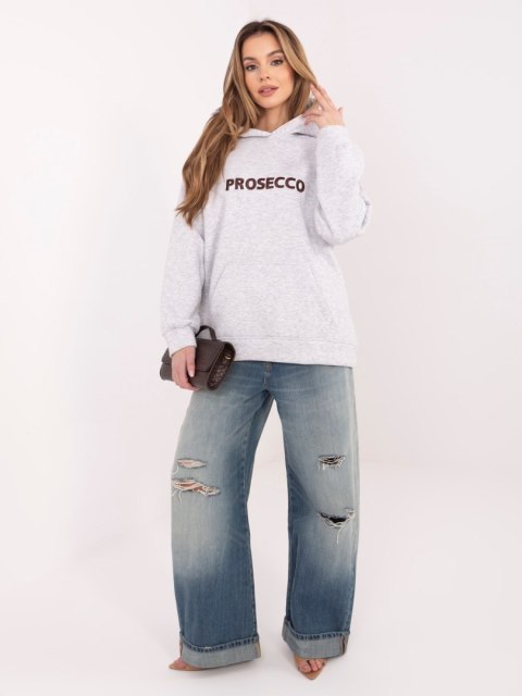 Bluza RV-BL-A1034.30 szary melanżowy